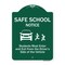 Signmission Safe School Students Must Enter & Exit From Driver Side Of Vehicle Alum, 18" L, 24" H, GW-1824-9755 A-DES-GW-1824-9755 - alternate 1